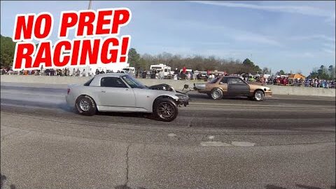 The Big Thaw! NO PREP RACING At Darlington Dragstrip!