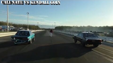 Street Outlaws 2023 No prep Kings: Round 4 small tire - Cali Nate vs Kendall Goin at Beacon Dragway.
