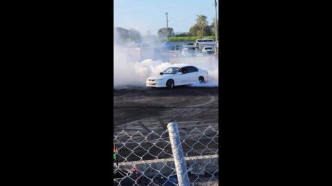 VT2FRY LS Holden Commodore on the pad at Sugar City Burnouts