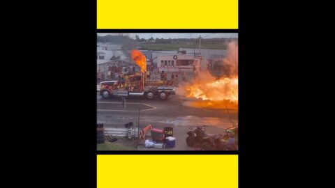 HELLFIRE JET TRUCK IHRA Canadian Nationals Grand Bend Motorplex July #shorts #youtubeshorts