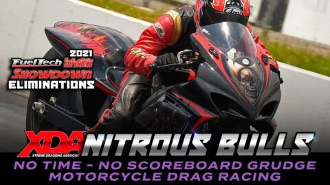 XDA NOS Bulls Grudge Racing - No Time No Scoreboard Grudge Motorcycle Drag Racing - NITROUS