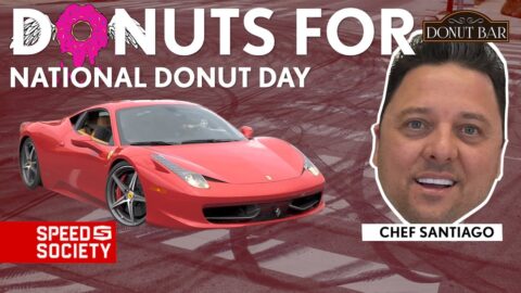 FERRARI 458 Donuts With Chef Santiago For National Donut Day!