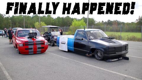 REAL GRUDGE RACE THAT WAS BREWING FOR 3 YEARS AND 2 OF THE FASTEST FULL SIZE TRUCKS IN THE WORLD