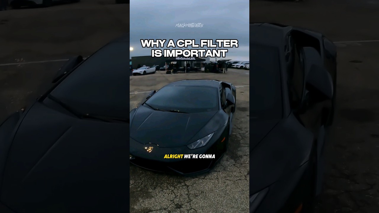 Doing a photoshoot with a Lambo and talking CPL Filters #tx2k
