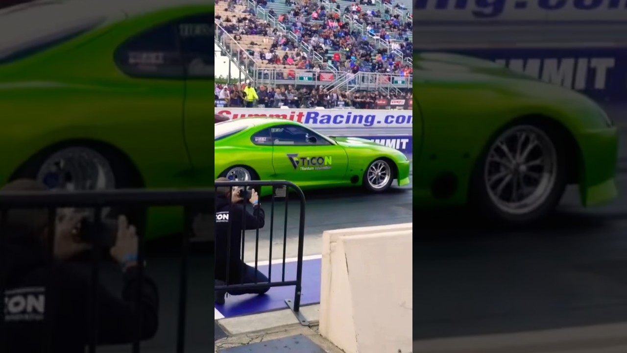 Wasabi !! 🔥🥶💨 #shorts #supra #dragrace #noprep #racing #wasabi #green #streetoutlaws #cars