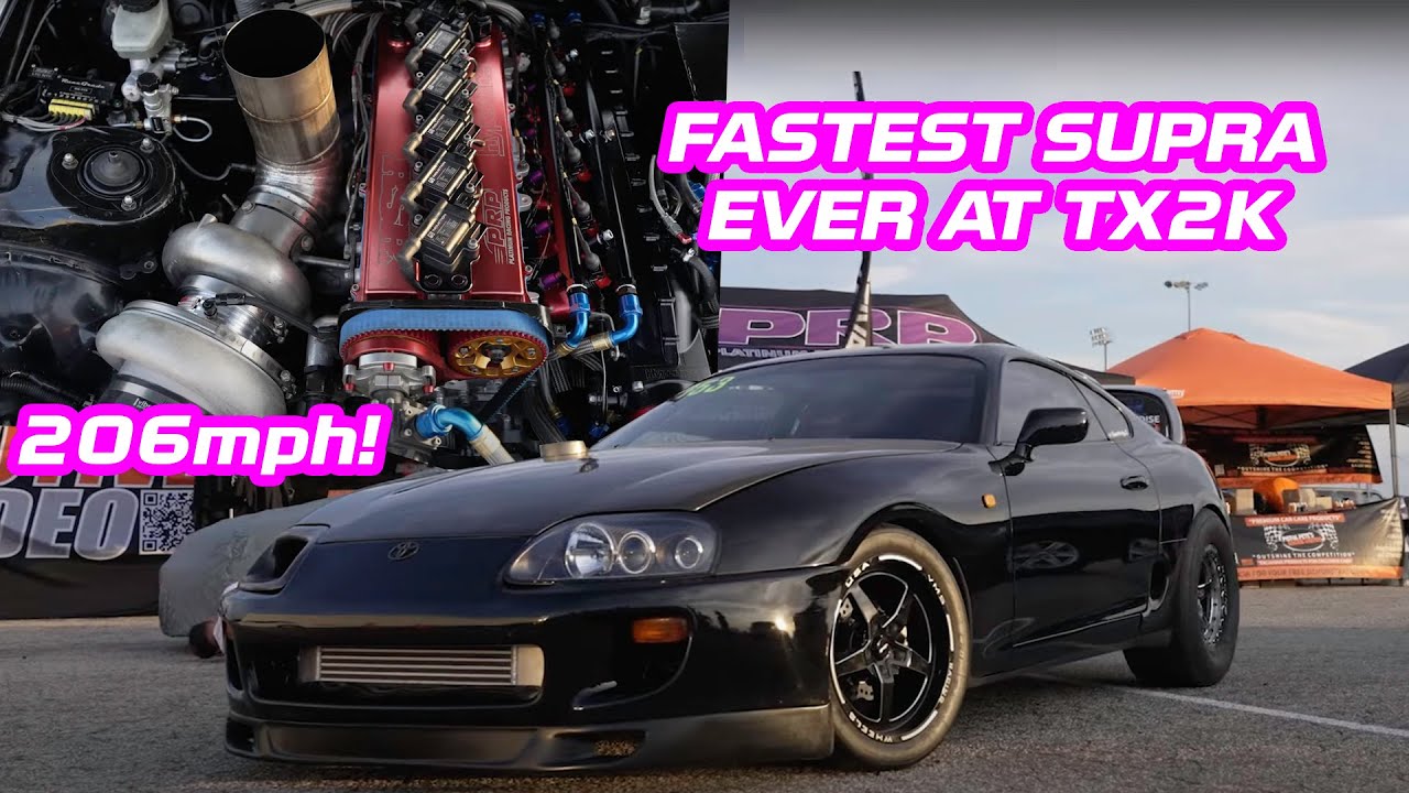 Fastest Supra Ever at TX2K Roll Racing with 206mph!  - Ryan Sammut Racing