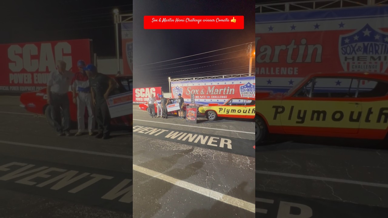 Sox & Martin Hemi Challenge winner Steve Comella 👍#nhra