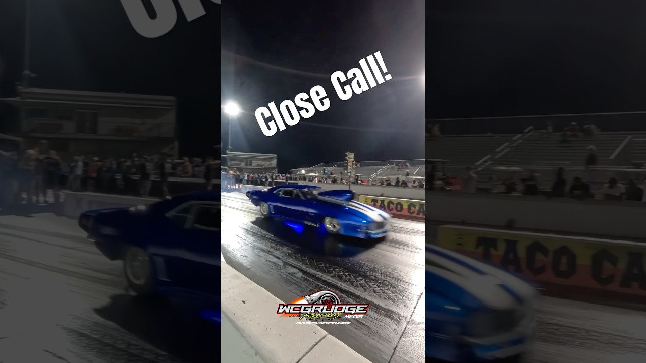 Close call ⚠️🚨🚨🚨🚨#dragracing #carracing #closecall