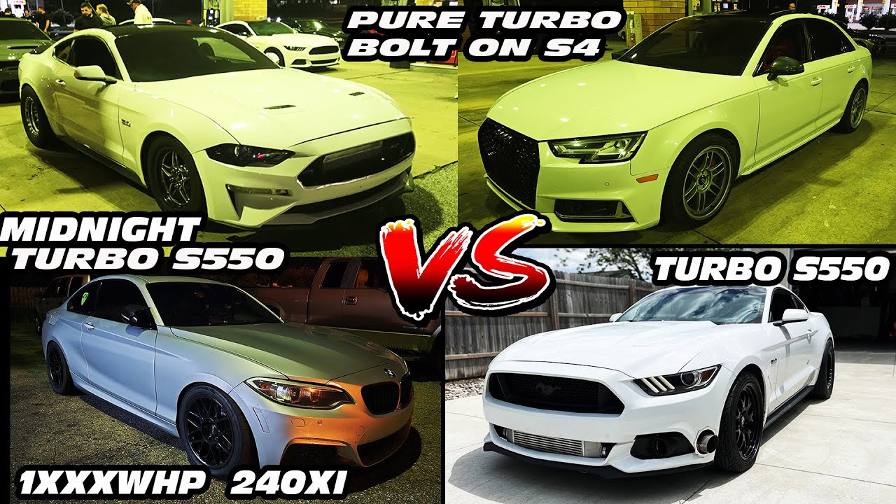 STREET CAR TAKEOVER INDY RACES - BMW 240XI, SINISTER HELLCAT, TURBO S550 MUSTANGS, AUDI S4, CORVETTE