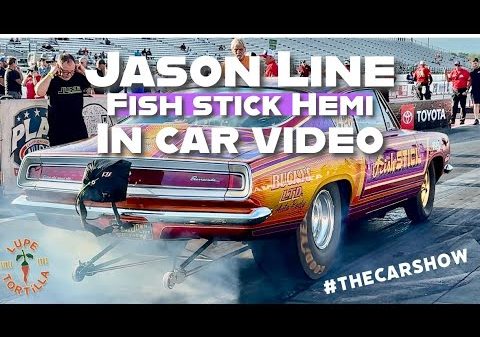 2024 Indy US Nationals Jason Line In Car Video Sox & Martin Hemi Challenge Fish Stick '68 Barracuda
