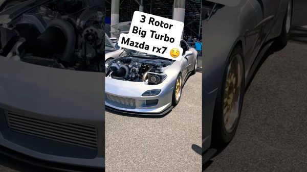 3 Rotor BIG Turbo Mazda rx7 with BMW Gearbox! #shorts #carenthusiast #carlover #builtnotbought