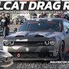 Hellcat Drag race Mustang, Corvette & Foxbody mustang @ Street Car Take Over