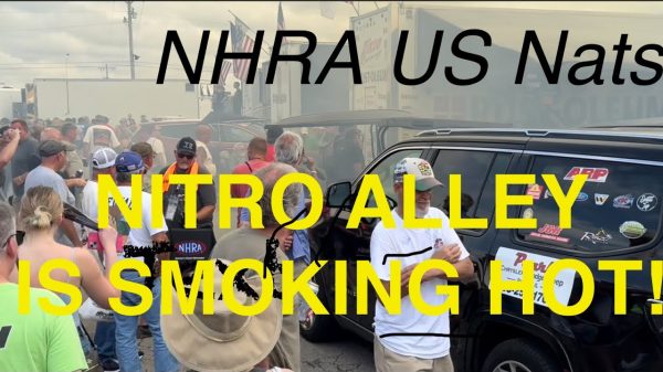 Heavy NITRO FUMES Top Fuel Dragster Warm Up NHRA US Nationals 2024 Drag Racing walk-through Saturday