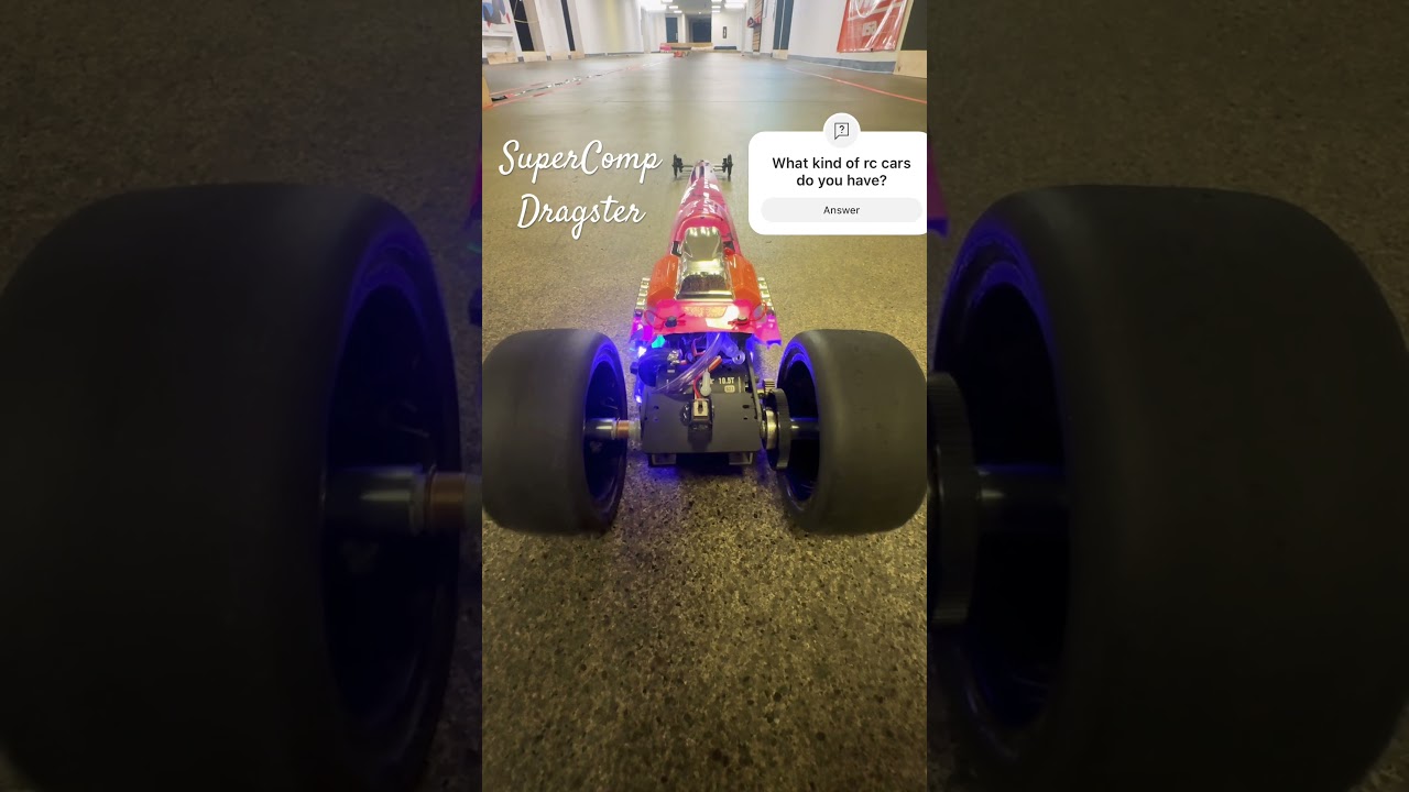 RC SuperComp Dragster! #nhradragracing #nhra #dragster #topfuel #hobbywing #dragworx #nprc #pink #up